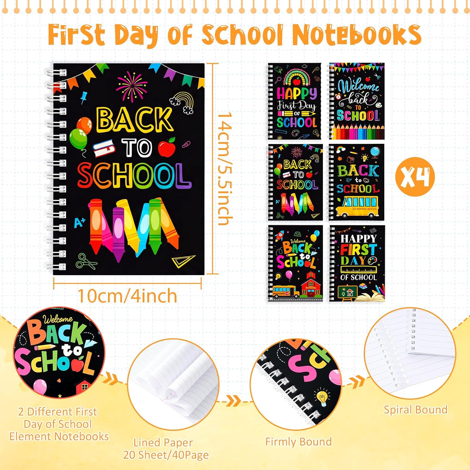 School Notebooks and Pencils Set, 48 Pieces — view 2