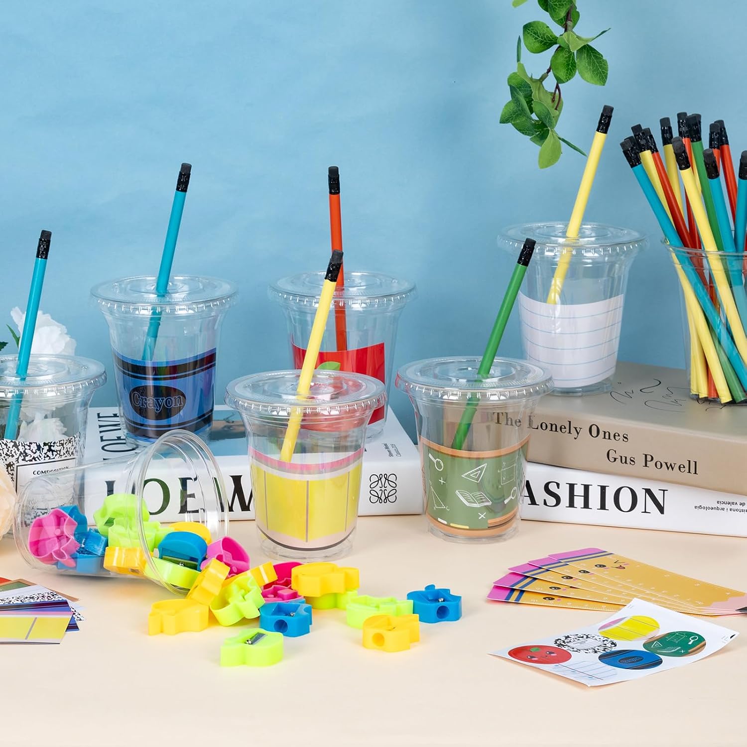 School Supplies Kit with Pencils, Erasers and Sharpeners, 180 Pieces — view 2