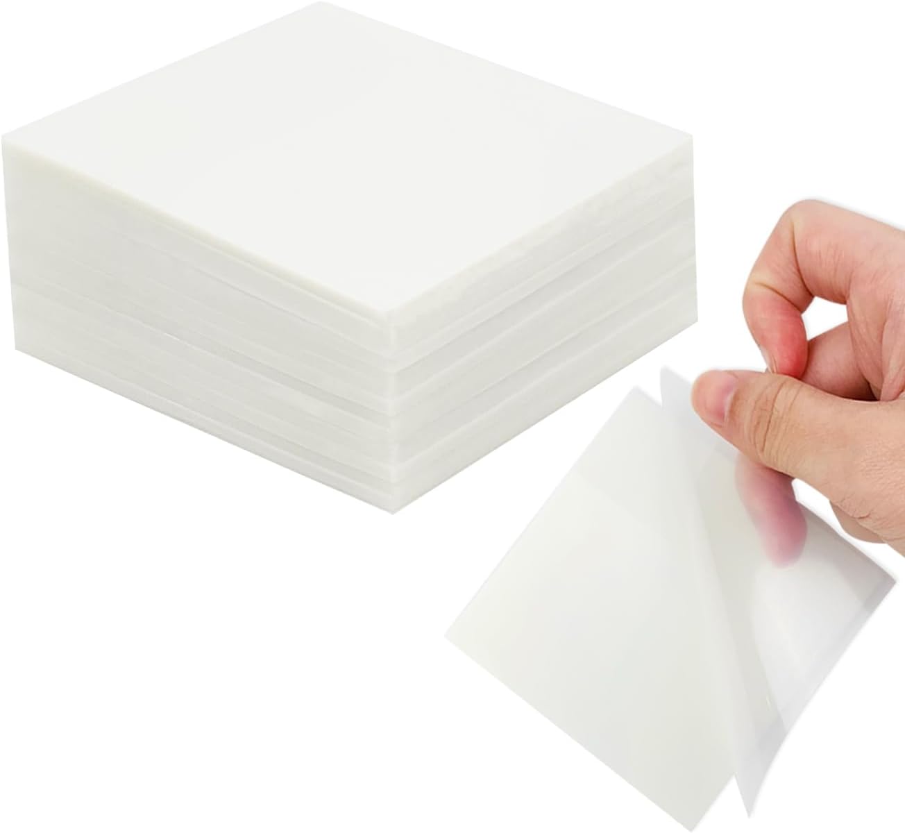 Transparent Sticky Notes, 3 x 3 Inch, 6 Pads, 300 Sheets